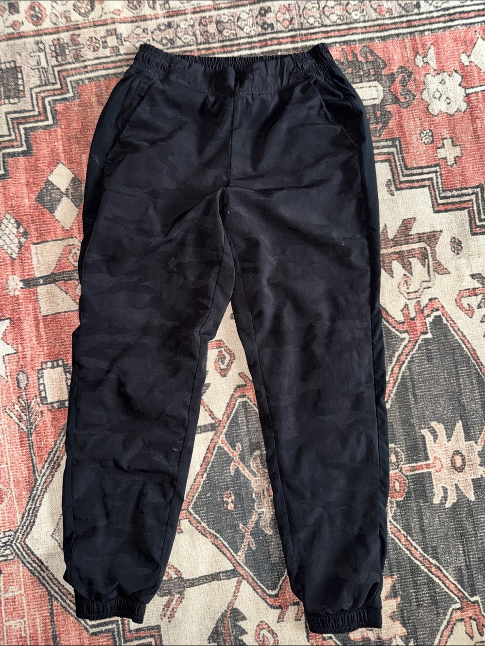 Athleta Black Lined Track Joggers